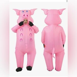 Inflatable pig costume